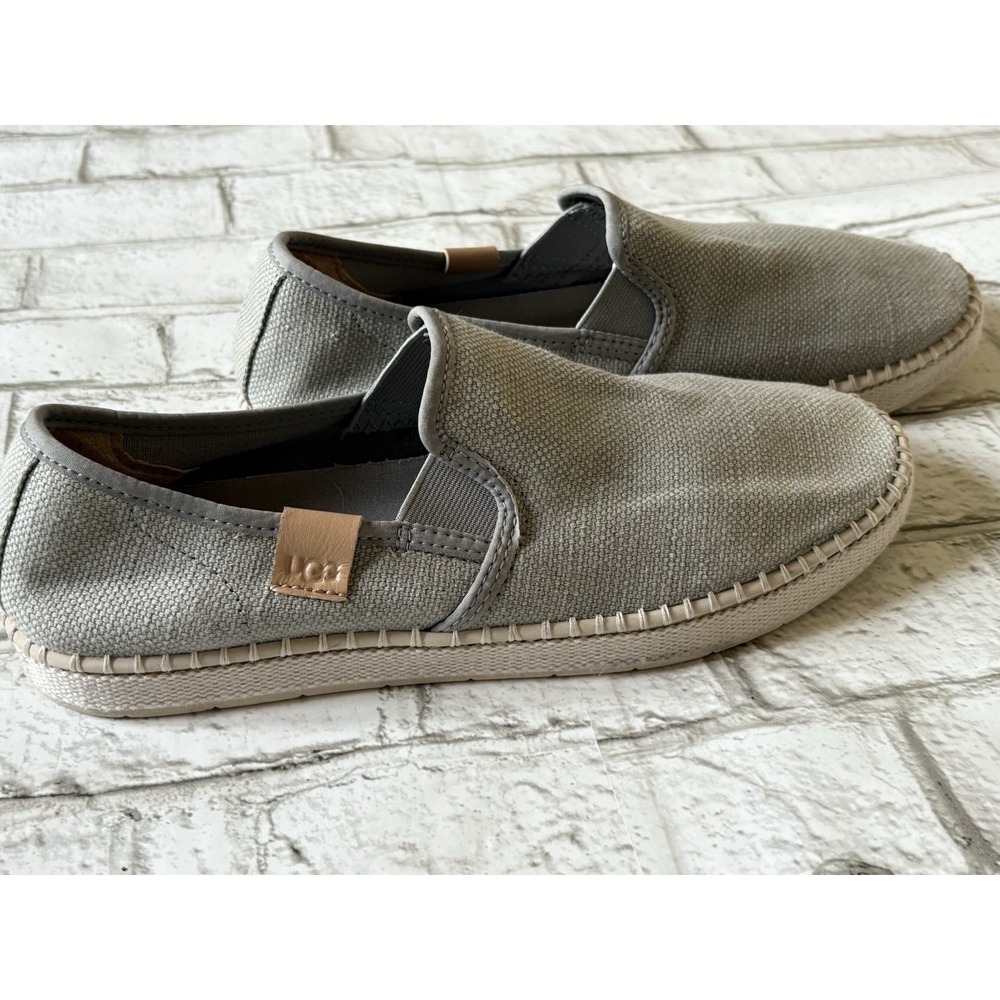 UGG Shoes Womens 10 Luciah 1125040 Slip‎ On Comfort Loafers Gray Fabric Casual